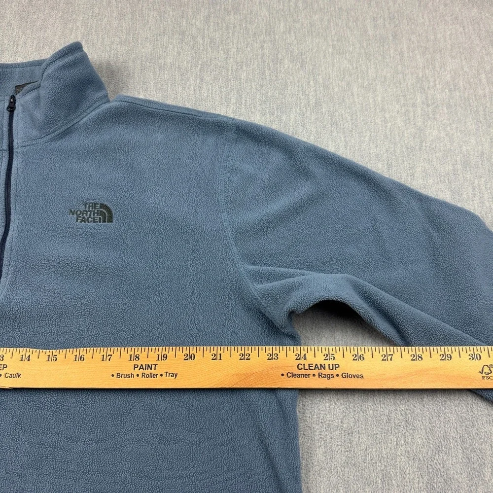 The North Face Jacket‎ Mens Large Blue 1/4 Zip Fleece Outdoor Hiking Pullover